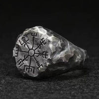 Bague \"Suivre son chemin\" Vegvisir | Acier inoxydable Bague \"Suivre son chemin\" Vegvisir | Acier inoxydable