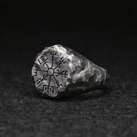 Bague \"Suivre son chemin\" Vegvisir | Acier inoxydable Bague \"Suivre son chemin\" Vegvisir | Acier inoxydable
