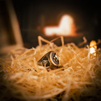 Bague tête de loup viking - acier inoxydable Bague tête de loup viking - acier inoxydable