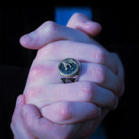 Bague tête de loup viking - acier inoxydable Bague tête de loup viking - acier inoxydable