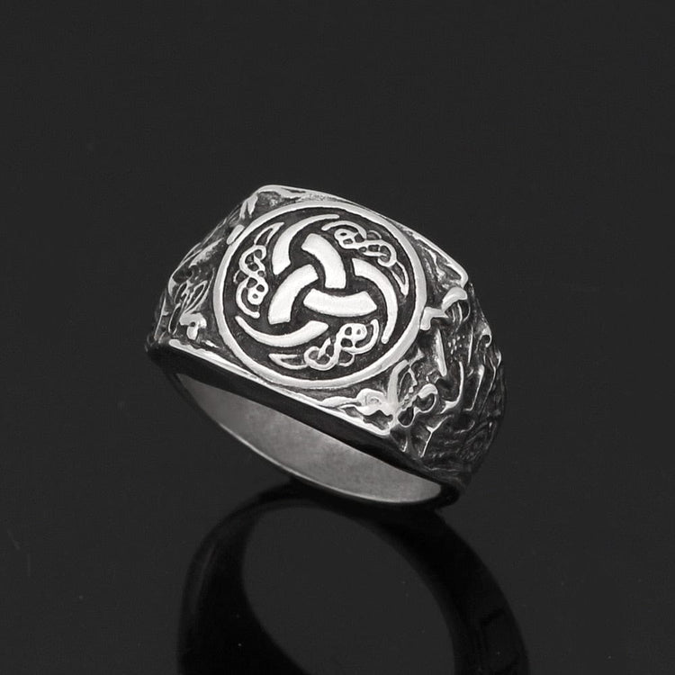 Bague triple corne d'Odin Bague triple corne d'Odin