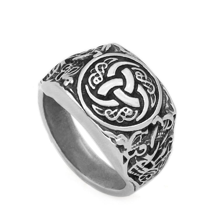Bague triple corne d'Odin Bague triple corne d'Odin