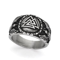 Bague Valknut porté par les corbeaux d'Odin Bague Valknut porté par les corbeaux d'Odin