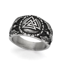 Bague Valknut porté par les corbeaux d'Odin Bague Valknut porté par les corbeaux d'Odin
