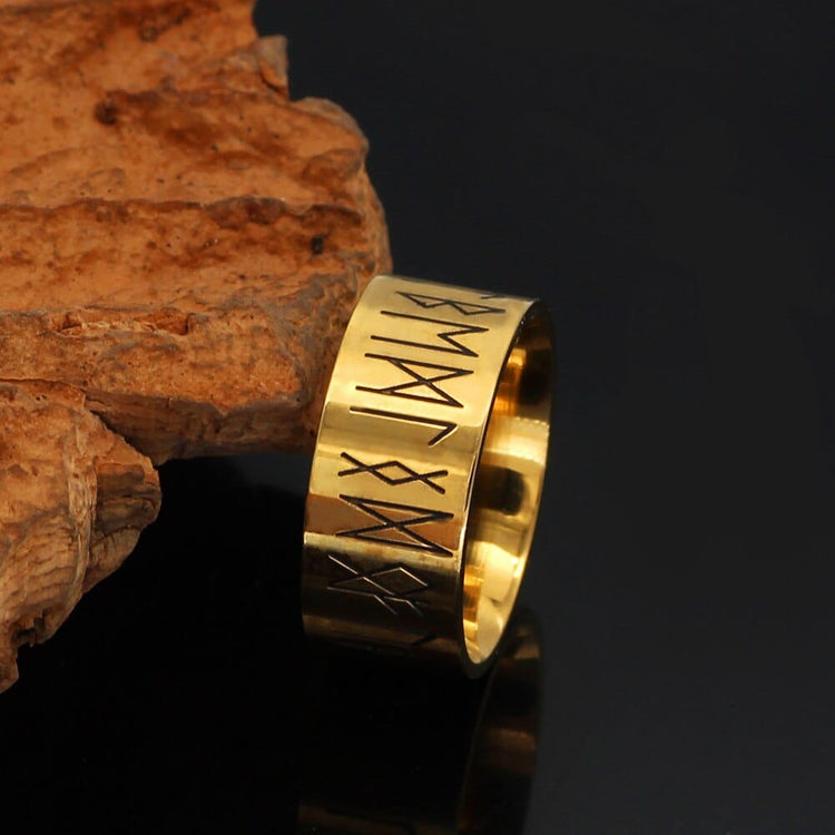 Bague Viking ancestrale - runes sacrées Bague Viking ancestrale - runes sacrées