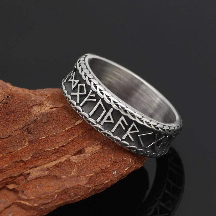 Bague Viking antique en acier inoxydable Bague Viking antique en acier inoxydable