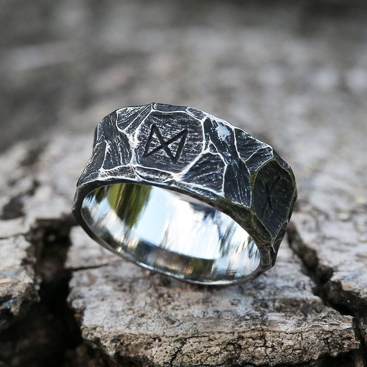 Bague viking rune \"Destinée héroïque\" Bague viking rune \"Destinée héroïque\"