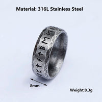 Bague viking rune \"Sagesse du héros\" Bague viking rune \"Sagesse du héros\"