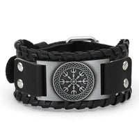 Bracelet Aegishjalmur en cuir Bracelet Aegishjalmur en cuir