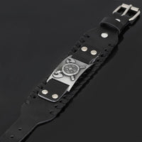 Bracelet bouclier viking en cuir Bracelet bouclier viking en cuir