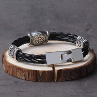 Bracelet boussole runique Vegvisir Bracelet boussole runique Vegvisir