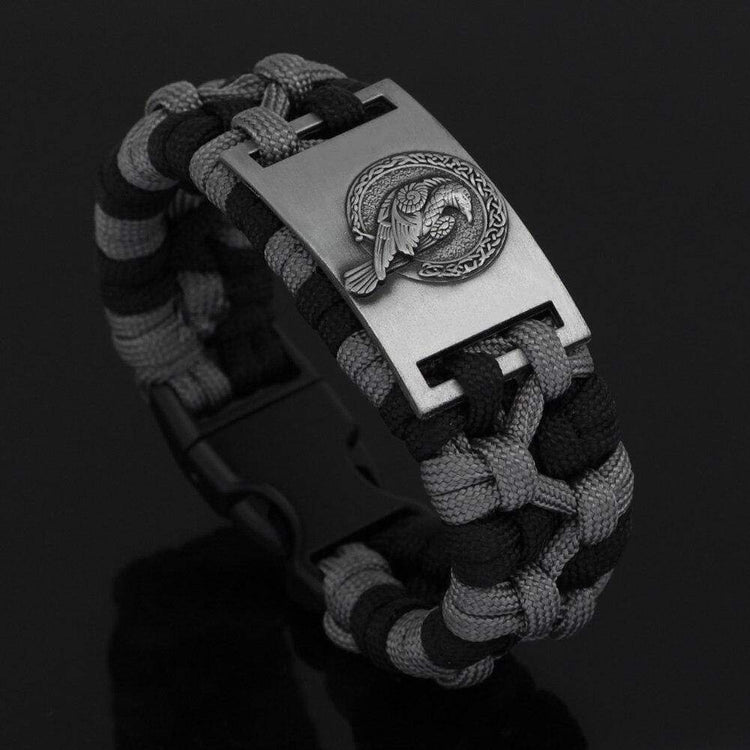 Bracelet corbeau d'Odin paracorde Bracelet corbeau d'Odin paracorde