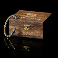 Bracelet de Loyauté Viking - Corbeaux d'Odin Or et Argent Bracelet de Loyauté Viking - Corbeaux d'Odin Or et Argent