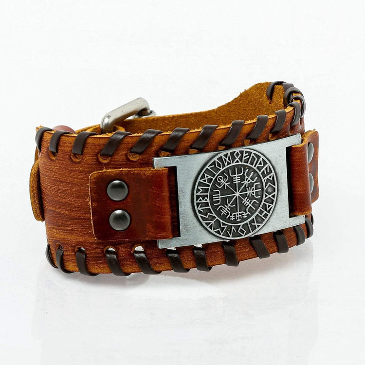 Bracelet de Viking en Cuir Bracelet de Viking en Cuir
