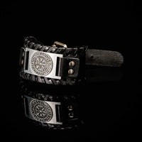 Bracelet en cuir Noir - Rune Viking Bracelet en cuir Noir - Rune Viking