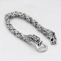 Bracelet loup Geri et Freki | Acier inoxidable Bracelet loup Geri et Freki | Acier inoxidable