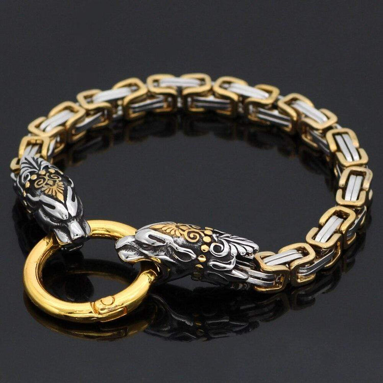 Bracelet tête de serpent doré | Acier Inoxydable Bracelet tête de serpent doré | Acier Inoxydable