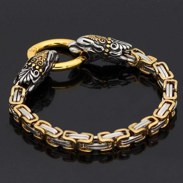 Bracelet tête de serpent doré | Acier Inoxydable Bracelet tête de serpent doré | Acier Inoxydable
