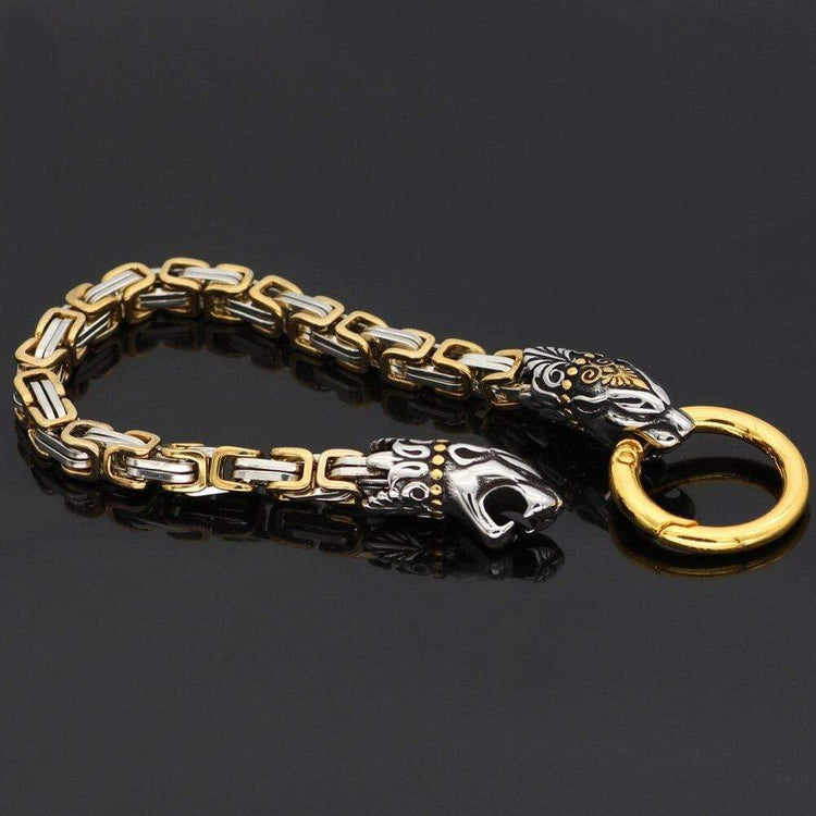 Bracelet tête de serpent doré | Acier Inoxydable Bracelet tête de serpent doré | Acier Inoxydable