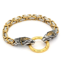 Bracelet tête de serpent doré | Acier Inoxydable Bracelet tête de serpent doré | Acier Inoxydable
