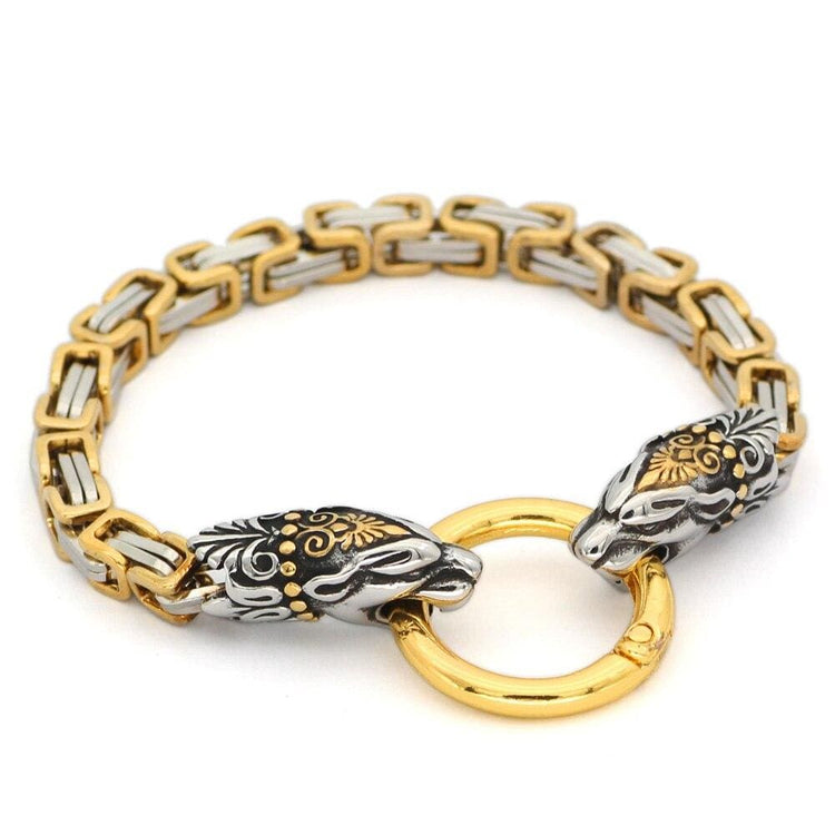 Bracelet tête de serpent doré | Acier Inoxydable Bracelet tête de serpent doré | Acier Inoxydable