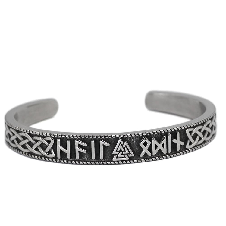 Bracelet Valknut porteur de runes Bracelet Valknut porteur de runes