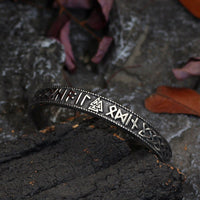 Bracelet Valknut porteur de runes Bracelet Valknut porteur de runes