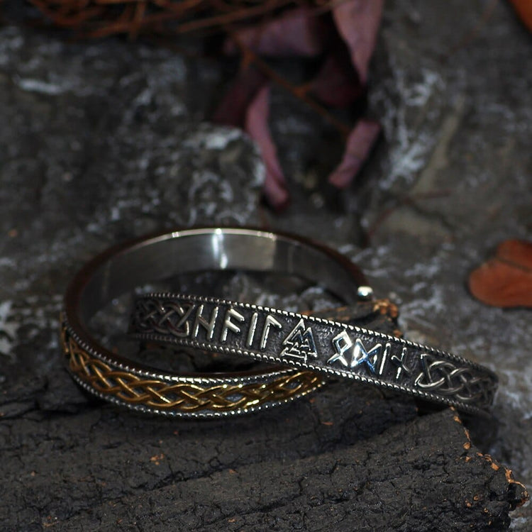 Bracelet Valknut porteur de runes Bracelet Valknut porteur de runes