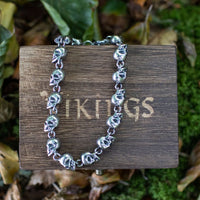 Bracelet Viking Tête de mort en chaîne Bracelet Viking Tête de mort en chaîne