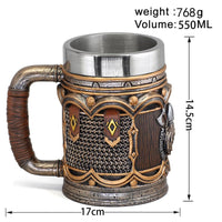 Chope viking \"Berserker Fury\" en résine Chope viking \"Berserker Fury\" en résine