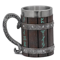 Chope viking porteuse de rune nordique Chope viking porteuse de rune nordique