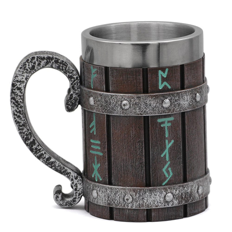 Chope viking porteuse de rune nordique Chope viking porteuse de rune nordique