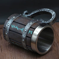 Chope viking porteuse de rune nordique Chope viking porteuse de rune nordique
