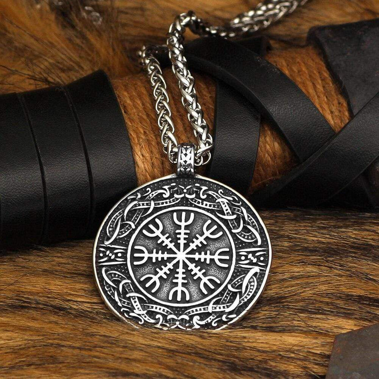 Collier Aegishjalmur | Acier Inoxydable Collier Aegishjalmur | Acier Inoxydable