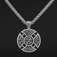 Collier bouclier viking | Acier Inoxydable Collier bouclier viking | Acier Inoxydable