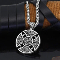 Collier bouclier viking | Acier Inoxydable Collier bouclier viking | Acier Inoxydable