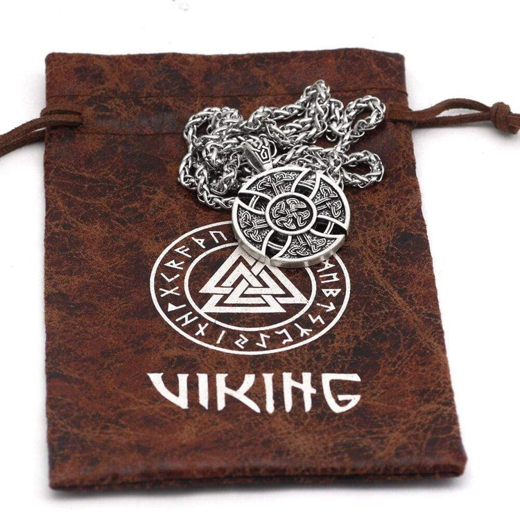 Collier bouclier viking | Acier Inoxydable Collier bouclier viking | Acier Inoxydable