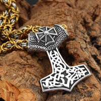Collier de bravoure Mjolnir ornementé Collier de bravoure Mjolnir ornementé