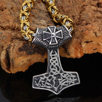 Collier de bravoure Mjolnir ornementé Collier de bravoure Mjolnir ornementé