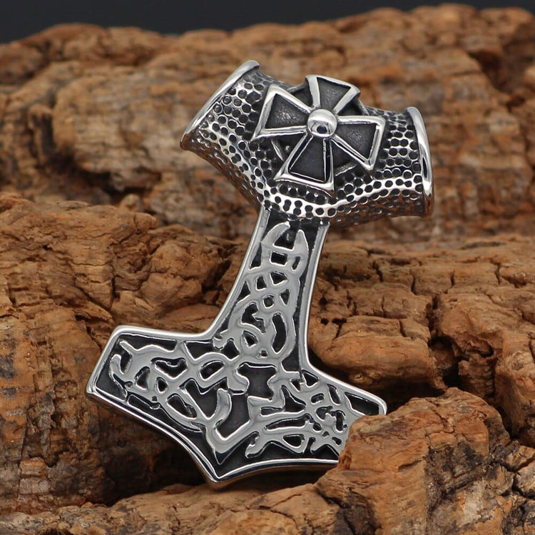 Collier de bravoure Mjolnir ornementé Collier de bravoure Mjolnir ornementé