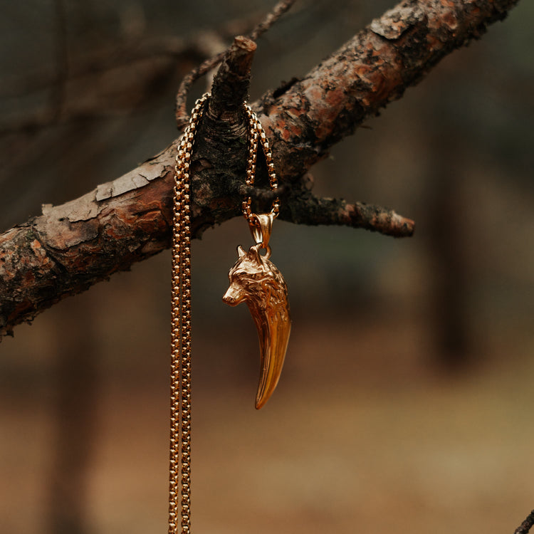 Collier de loup \"Ne jamais abandonner\" Collier de loup \"Ne jamais abandonner\"
