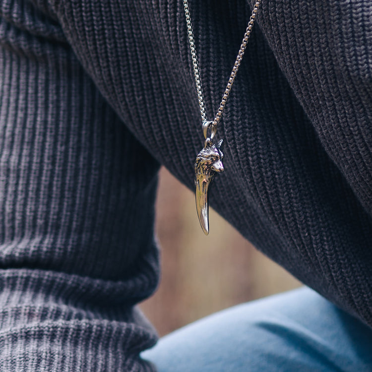 Collier de loup "Ne jamais abandonner"