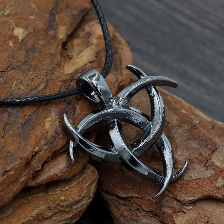 Collier \"Don de la poésie\" Triple corne d'Odin Collier \"Don de la poésie\" Triple corne d'Odin