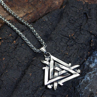 Collier Epées des Héros tombés - Valknut Collier Epées des Héros tombés - Valknut