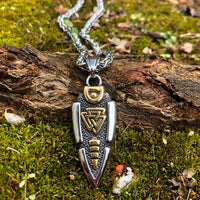 Collier lance d'Odin - Valknut Collier lance d'Odin - Valknut