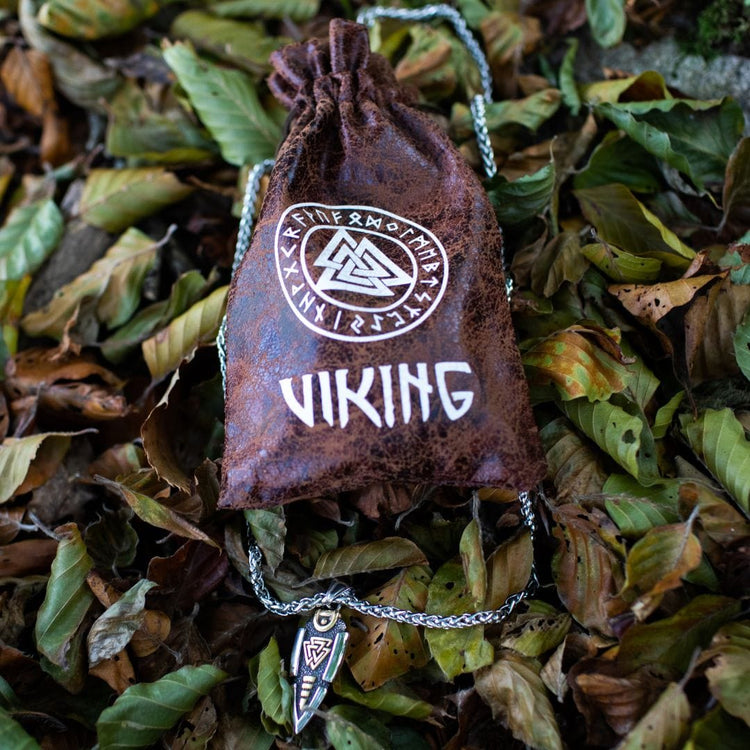 Collier lance d'Odin - Valknut Collier lance d'Odin - Valknut