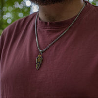 Collier lance d'Odin - Valknut Collier lance d'Odin - Valknut
