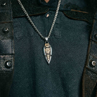 Collier lance d'Odin - Valknut Collier lance d'Odin - Valknut