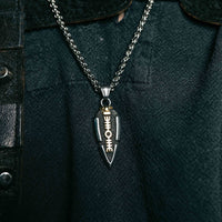 Collier lance d'Odin - Valknut Collier lance d'Odin - Valknut
