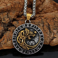 Collier Loup Géant Doré - Fenrir Collier Loup Géant Doré - Fenrir